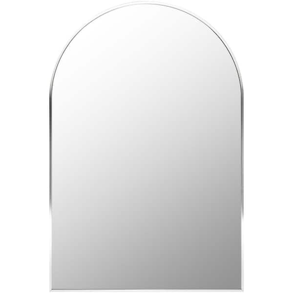 Aranya 23.62 in. x 35.43 in. Silver Framed Decorative Mirror