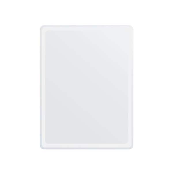 Seafuloy 36 in. W x 28 in. H Silver Classic Rectangle Framed Wall-Mounted LED Vanity Mirror with Waterproof Smart Touch Button