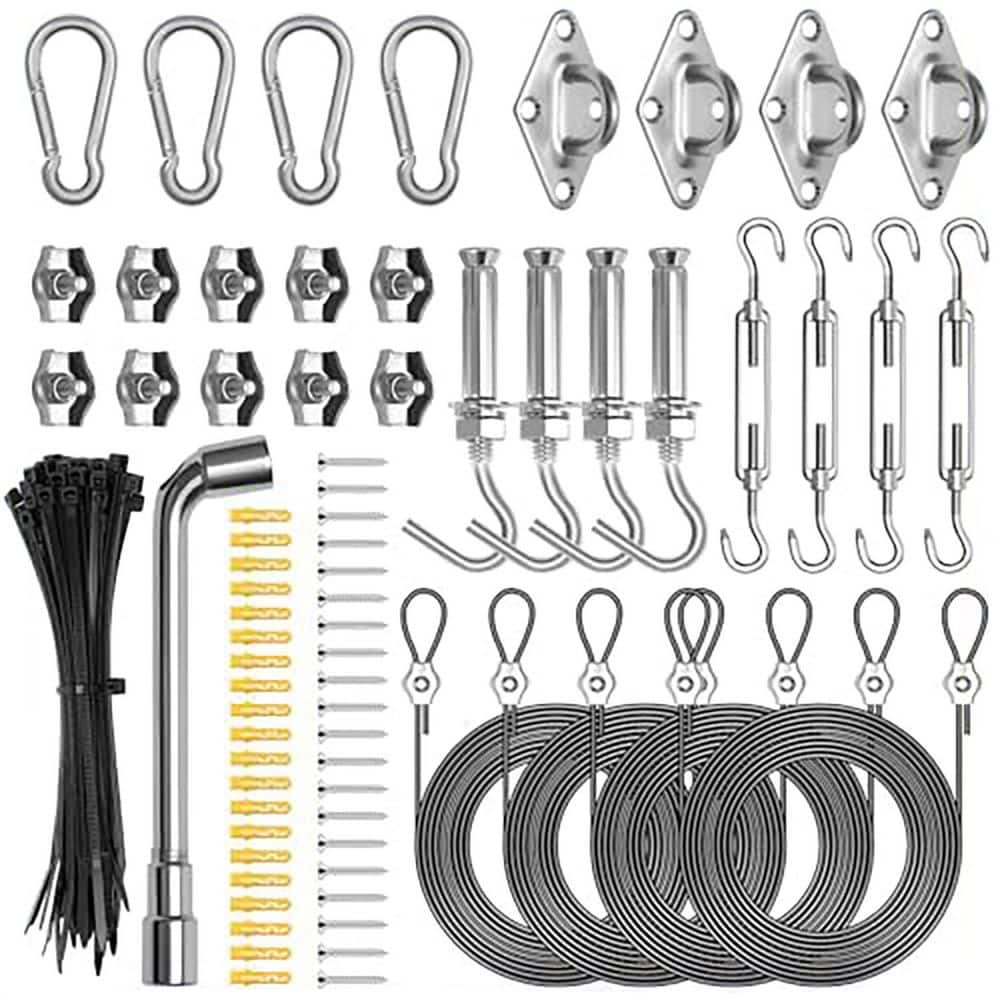 Oyezvary 121-Piece Stainless Steel Sun Shade Sail Hardware