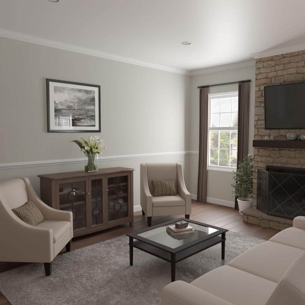 96" White Finger-Joint Pine Chair Rail Moulding