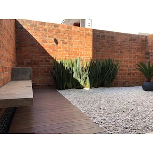 UltraShield Natural Voyager 1 in. x 6 in. x 8 ft. Brazilian IPE Hollow Composite Decking Board