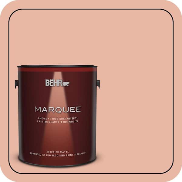 BEHR MARQUEE 1 gal. #M190-3 Pink Abalone Matte Interior Paint & Primer