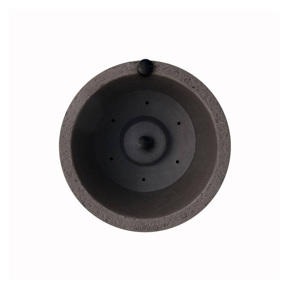 20" Tall Brownstone Round Self-Watering Outdoor Planter Set
