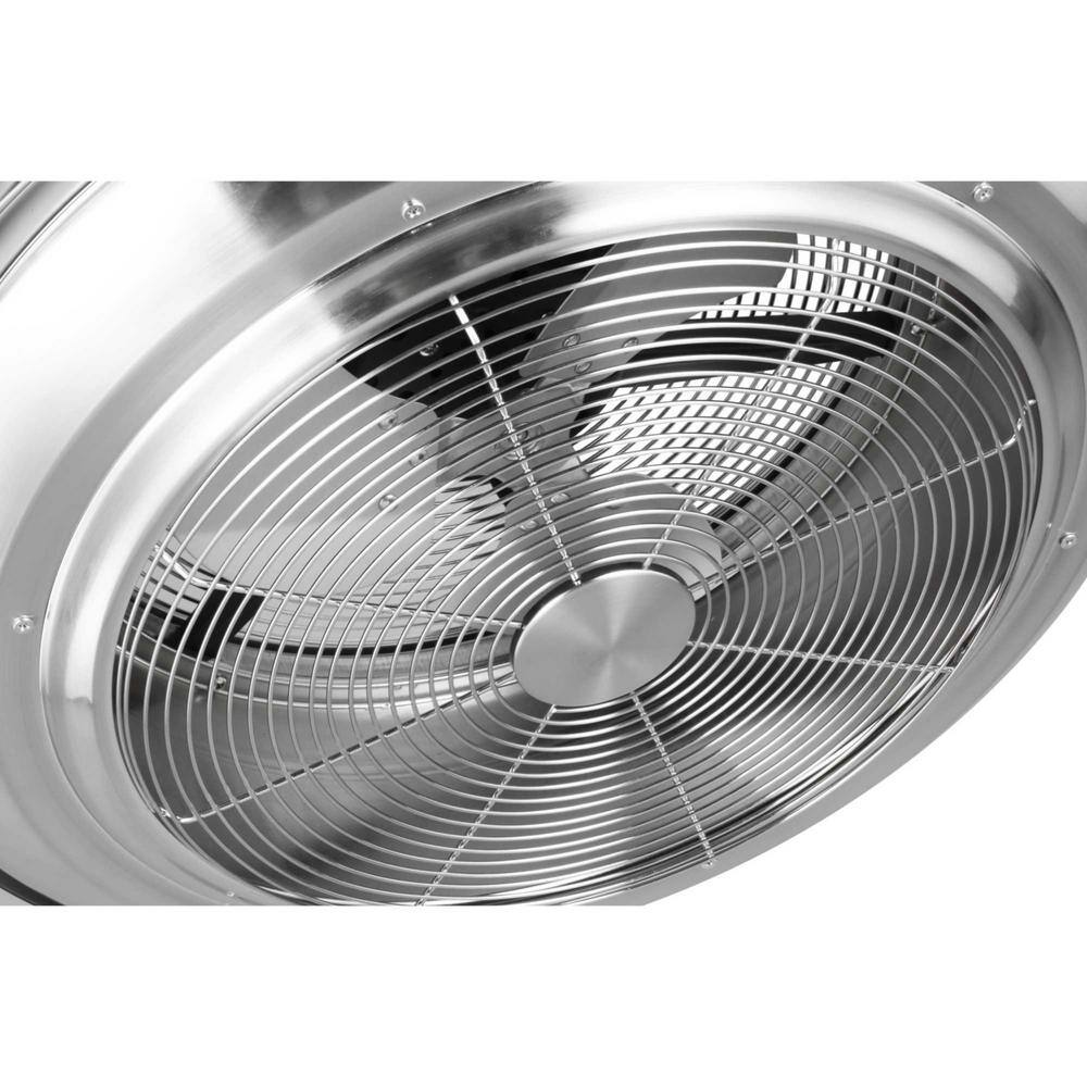 Sanford 23W LED Brushed Nickel Low Profile Ceiling Fan with Remote