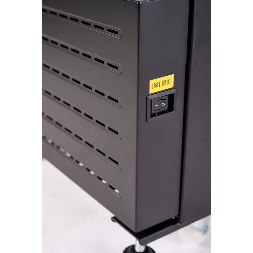 Black 10.0 Cu. Ft. Single Door Display Refrigerator with Glass Door