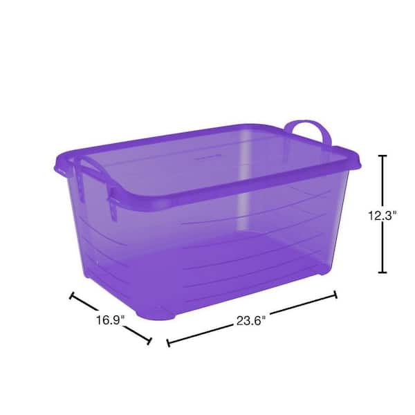 Life Story Purple Stackable Closet Organization Storage Box, 55 Quart (6  Pack), 1 Set - Harris Teeter