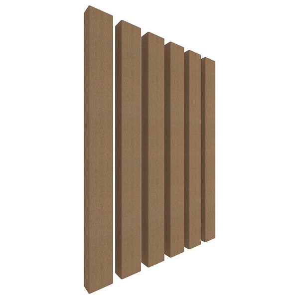 NewTechWood Alusions 2 in. x 4 in. x 144 in. Coextruded Peruvian Teak Wood Composite Aluminum Beams