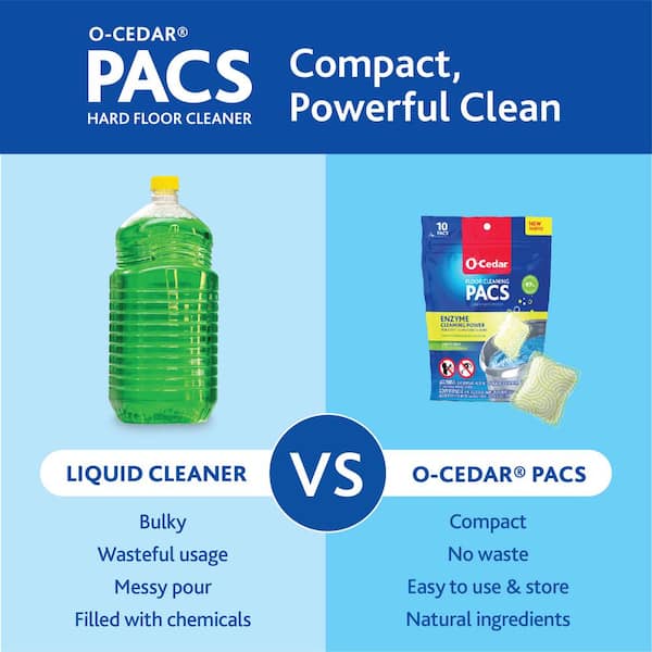 PACS Hard Floor Cleaner, Crisp Citrus Scent (10-Count)