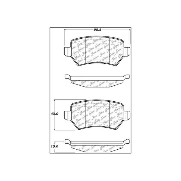 Centric Parts Disc Brake Pad Set 2008 Saturn Astra 1.8L