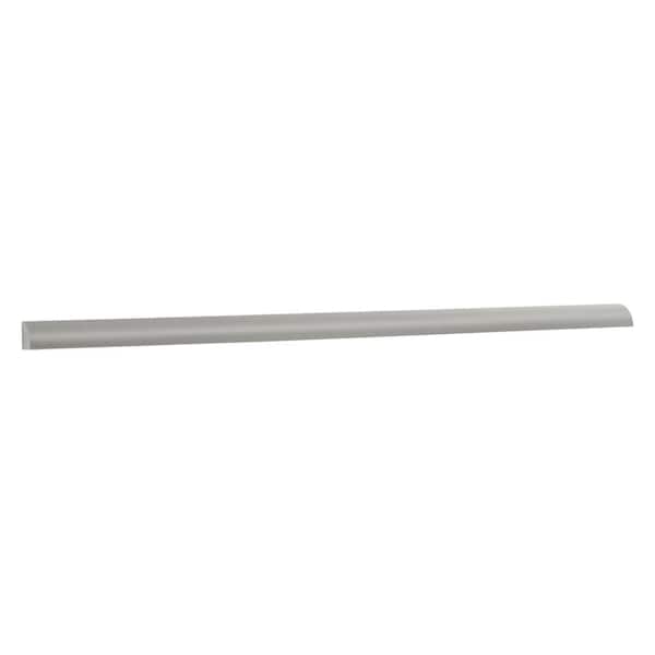 SIMPLY WOODMARK PRO Shaker Full Overlay 94 in. W x 0.68 in. H Quarter Round Molding in Stone Gray