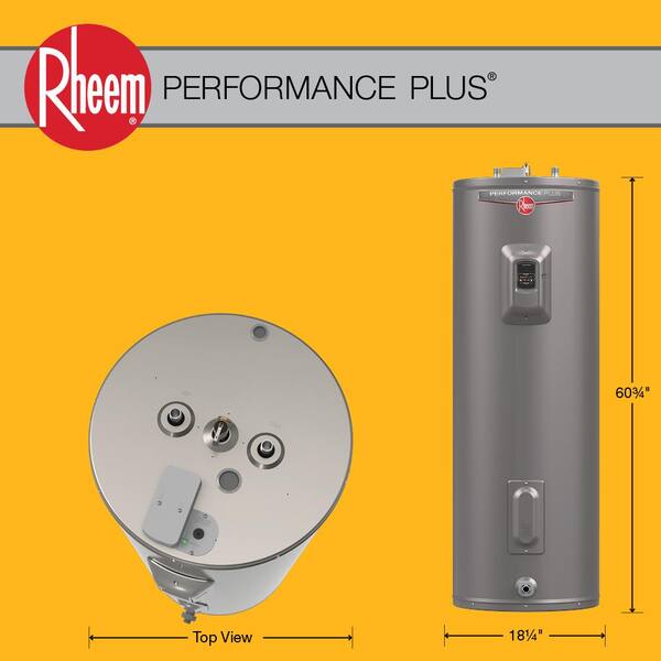 Rheem Performance Plus 40 gal. Tall 9-Year 5500W Electric Water Heater -  WA, OR Version XE40T09CG55U0 - The Home Depot