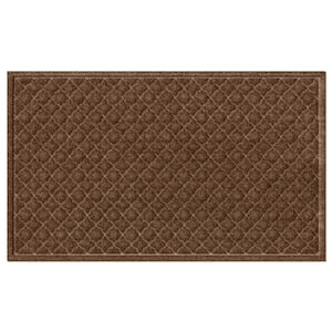 Waterhog Cordova 34 in. x 52 in. PET Polyester Indoor Outdoor Mat Dark Brown