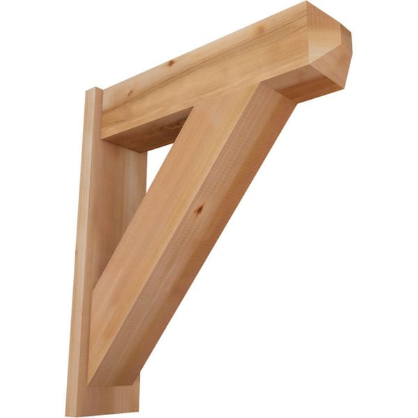 Ekena Millwork 8 in. x 32 in. x 28 in. Traditional Craftsman Smooth Western Red Cedar Outlooker