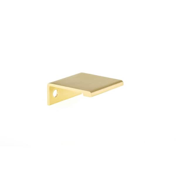 Richelieu Hardware Lincoln Collection 1 in. (25 mm) Satin Gold Modern Cabinet Finger Pull