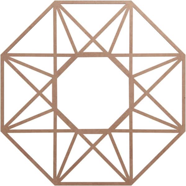 Ekena Millwork 0.375 in. x 30 in. x 30 in. Wood Medallion Moulding