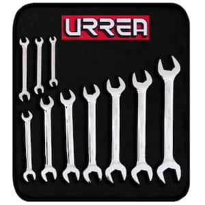 Metric Open End Chrome Wrench Set (9-Piece)
