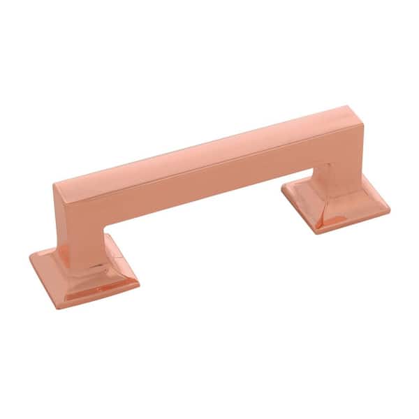 HICKORY HARDWARE Studio Collection Pull 3 in. (76 mm) C/C Polished Copper Cabinet Door and Drawer Pull (10-Pack)