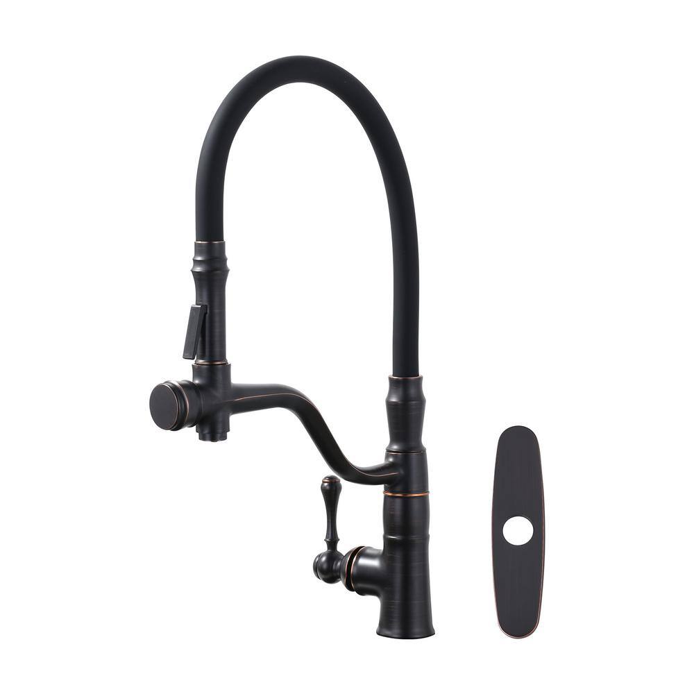Single Handle Bridge Kitchen Faucet with 2 Water Modes in Oil Rubbed Bronze price history on PriceWatchPro