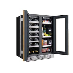 24 in. 21-Bottle Wine and 64-Can Built-In Beverage & Wine Cooler