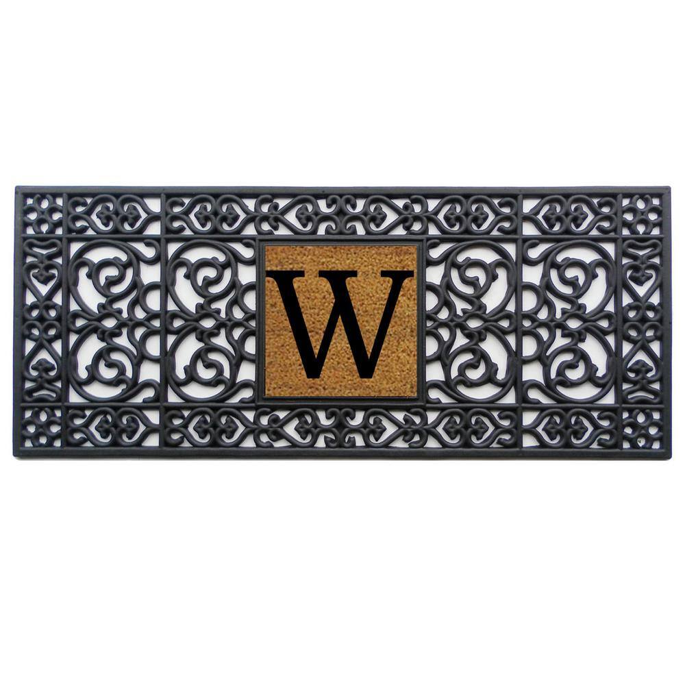 17 in. x 41 in. Rubber Monogrammed W Door Mat price history on PriceWatchPro