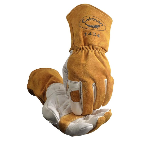 Caiman Welding Gloves,MIG, Stick,XL/10,PR 14346 BrickSeek