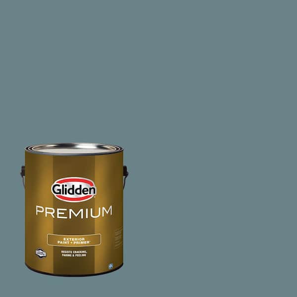Glidden Premium 1 gal. Puddle Jumper PPG1035-5 Satin Exterior Latex Paint