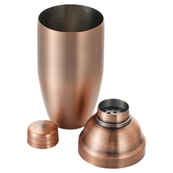Winco After 5, 24 oz. 3-Piece Stainless Steel Shaker Set in Antique Copper Finish