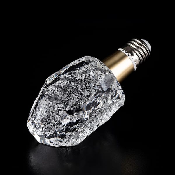 5-Watt Equivalent Iceberg Shaped E26/27 Crystal LED Light Bulb in Warm White (1-Pack)