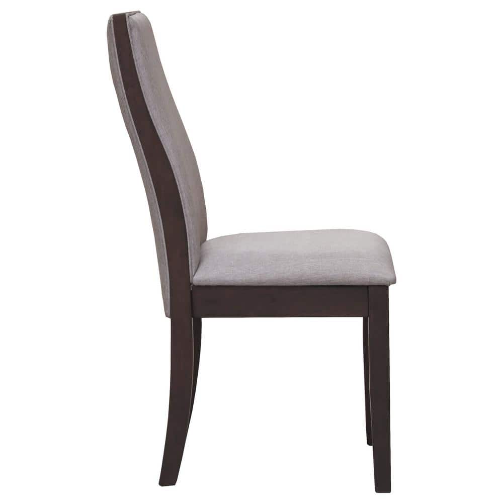 Pearl Silver Upholstered Wood Side Chair