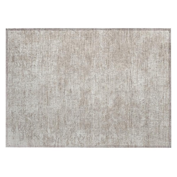 Chantille ACN559 Ivory 1 ft. 8 in. x 2 ft. 6 in. Machine Washable Indoor/Outdoor Geometric Area Rug