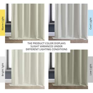 Excursion Ivory Solid Blackout Rod Pocket Curtain - 50 in. W x 108 in. L (1 Panel)