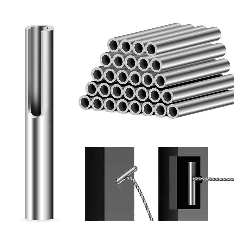 1.75 in. x 0.23 in. 30Pack 1/8 Invisible Cable Railing Kit Stainless Steel Silver for Metal Railing Corner Wall Post price history on PriceWatchPro