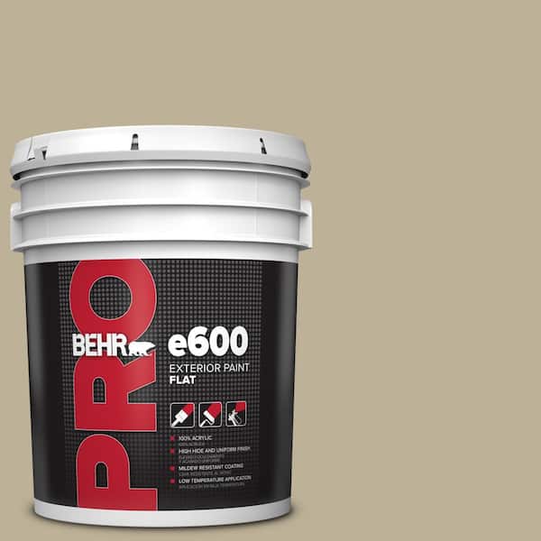 5 gal. #770D-4 Clay Pebble Flat Exterior Paint