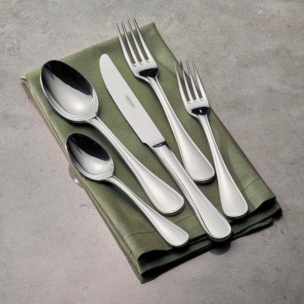 TABLE 12 50-Piece 18/10 Stainless Steel Flatware Set (Service for 8)  TF50S70T - The Home Depot