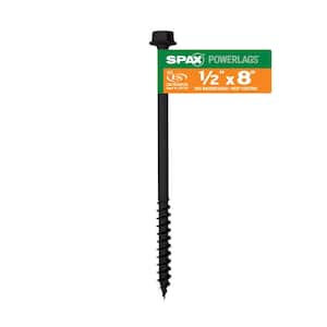 1/2 in. x 8 in. Exterior Hex Head Structural Wood Lag Screws Powerlags Hex (1 Each)