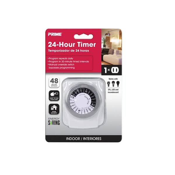Unbranded 125 Volt Indoor Mechanical Timer, White