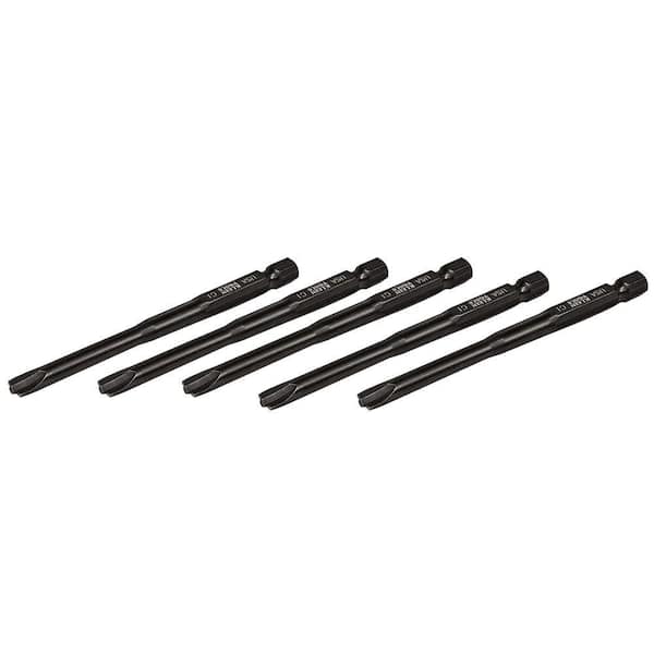 Klein Tools #1 Combination Tip Power Drivers - 3-1/2 in. (89 mm) Bits (5-Pack)