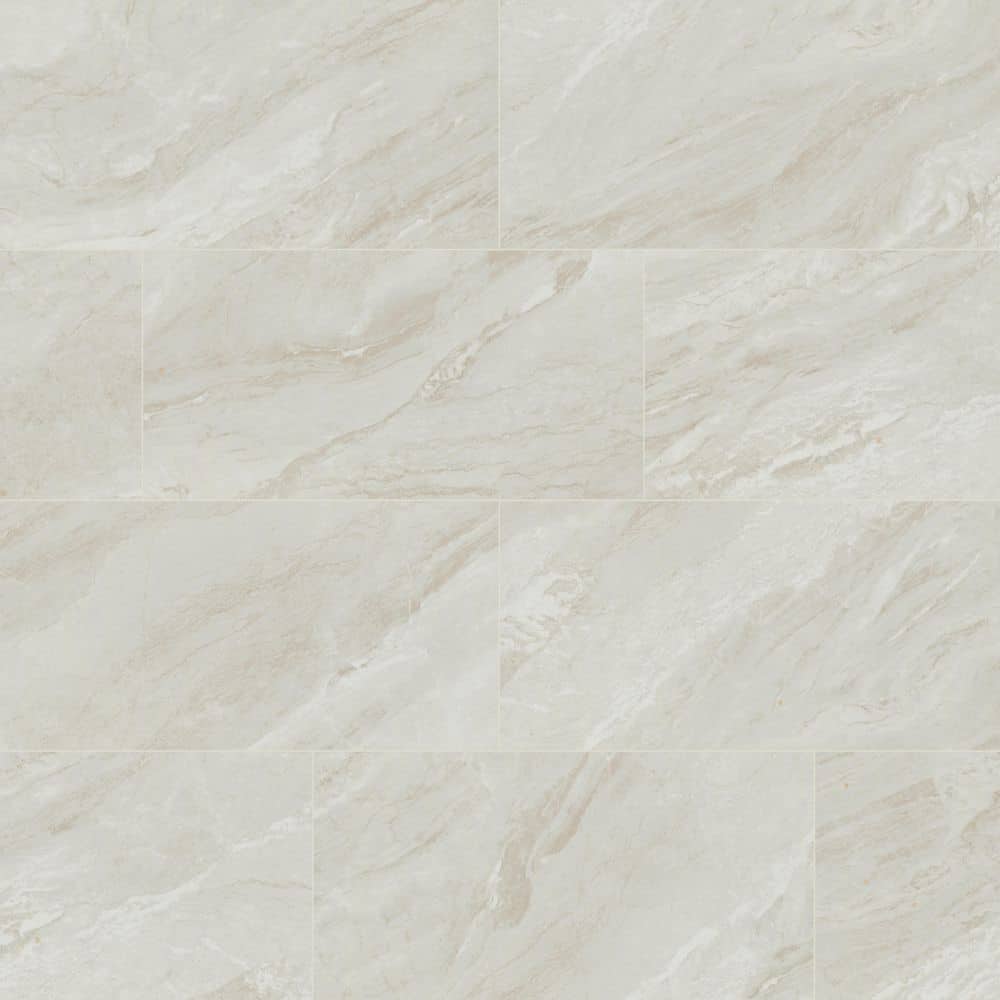 Calmo White 12 in. x 24 in. Polished White Porcelain Floor and Wall Tile (16 sq. ft. /case) price history on PriceWatchPro