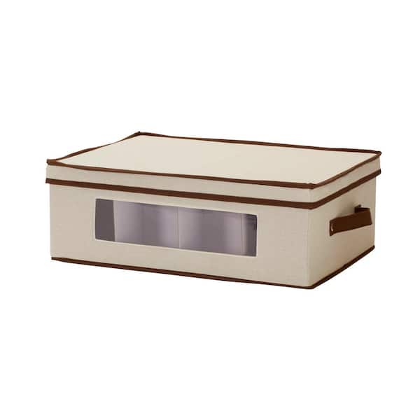 Unbranded 12-Qt. Cup Storage Box in Natural