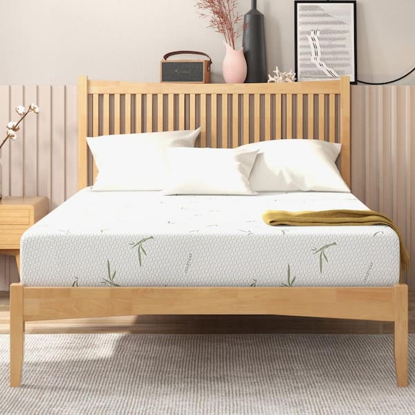WONDER COMFORT 8 in. Medium Firm Memory Foam Full Mattress in a Box Mattresses Made in USA with Bamboo Cover