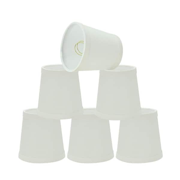 Aspen Creative Corporation 4 in. x 4 in. White Hardback Empire Lamp Shade (6-Pack)