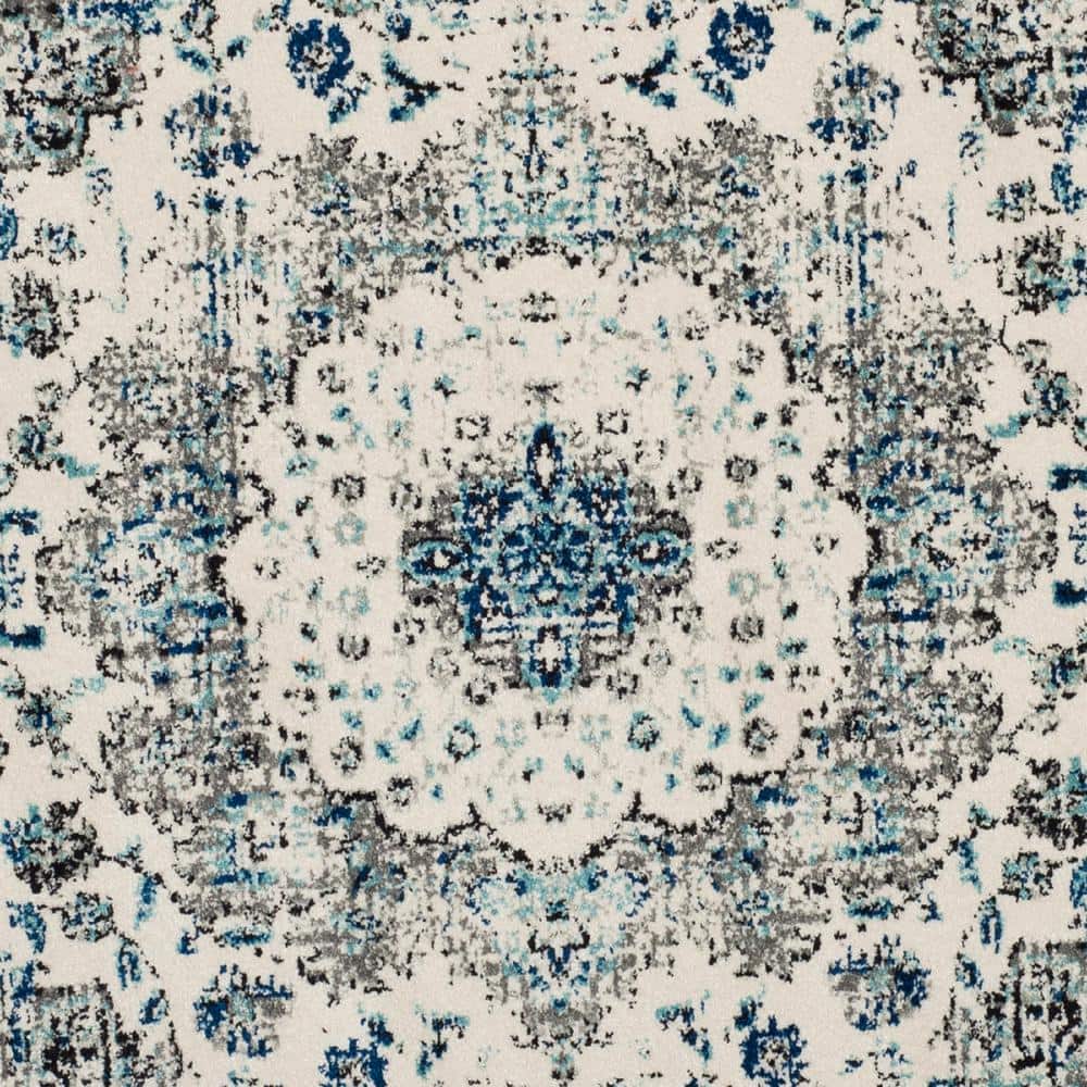 Evoke 8 ft. x 10 ft. Gray/Ivory Border Area Rug - thumbnail 6