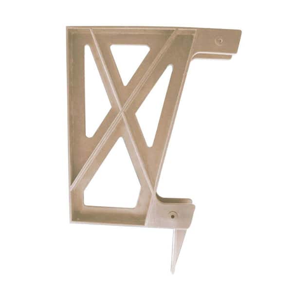 PEAK Plastic Deck Bench Bracket in Redwood