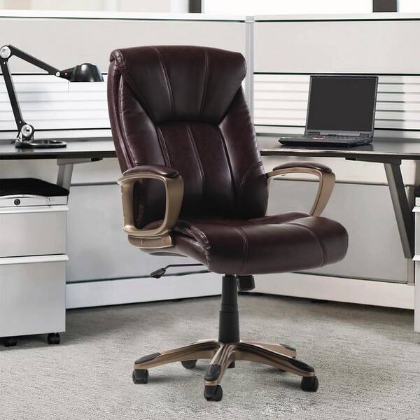 Pinksvdas Modern High End Ergonomic Brown Executive Office Chair