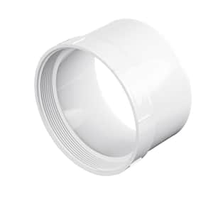 PVC S&D Female Cleanout Adapter, 6 in. Hub X FPT