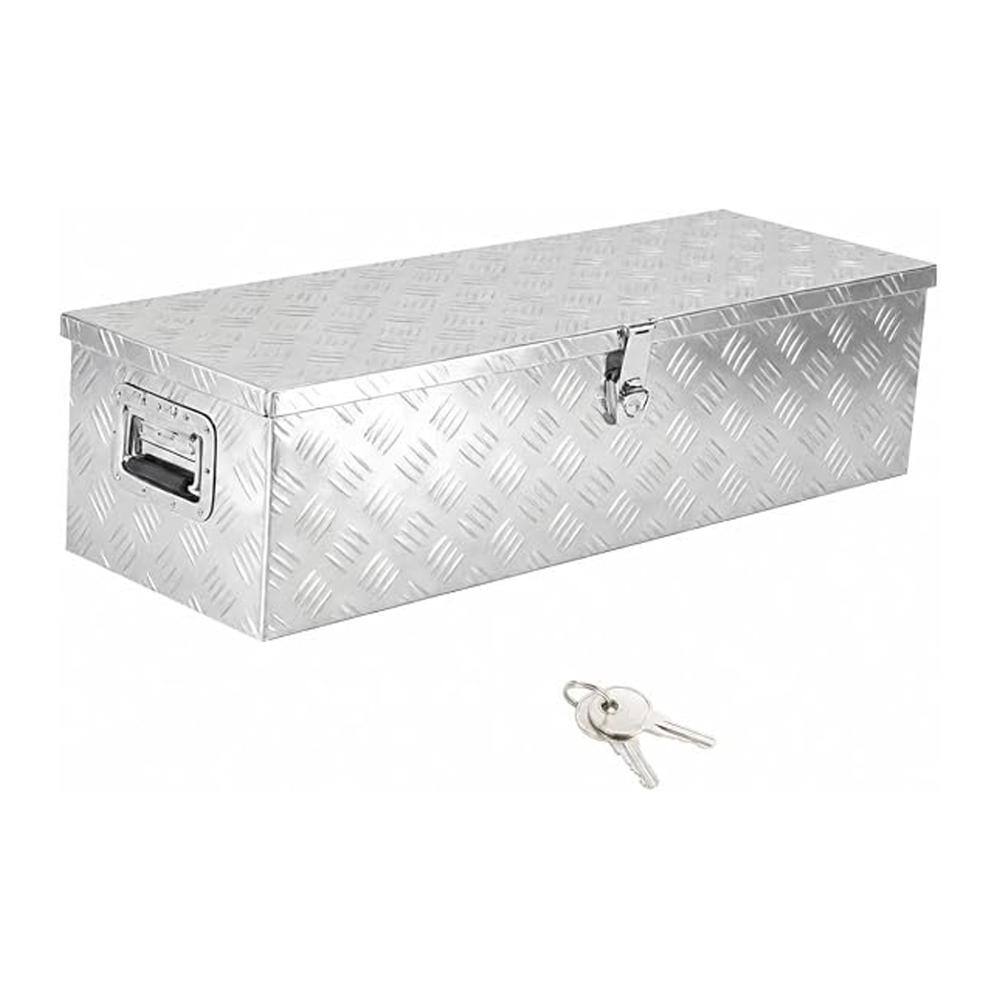 39 x 13 x 10 in, Heavy-Duty Aluminum Truck Bed Tool Box, Lockable Diamond Plate Chest with Side Handles, Silver price history on PriceWatchPro