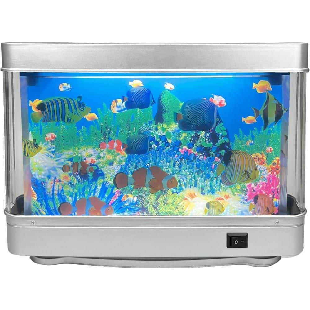 Artificial Aquarium Lamp with Moving Fish Design and Night Light for Kids Room Decor and Gifts (1-Pack) price history on PriceWatchPro
