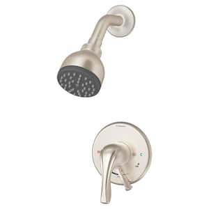 Origins 1-Handle Shower Faucet Trim in Satin Nickel (Valve not included)