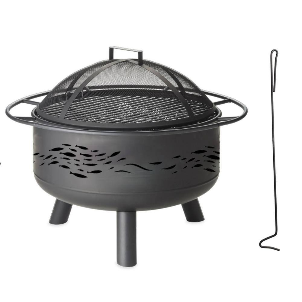Plow Hearth School Of Fish 30 In X, Fish Fire Pit
