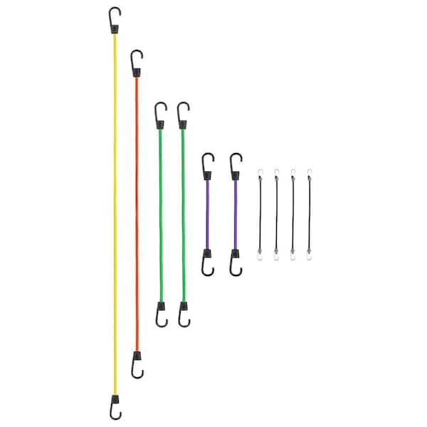 SmartStraps Standard Bungee Cord with Hooks Value Pack Assortment - 10 piece